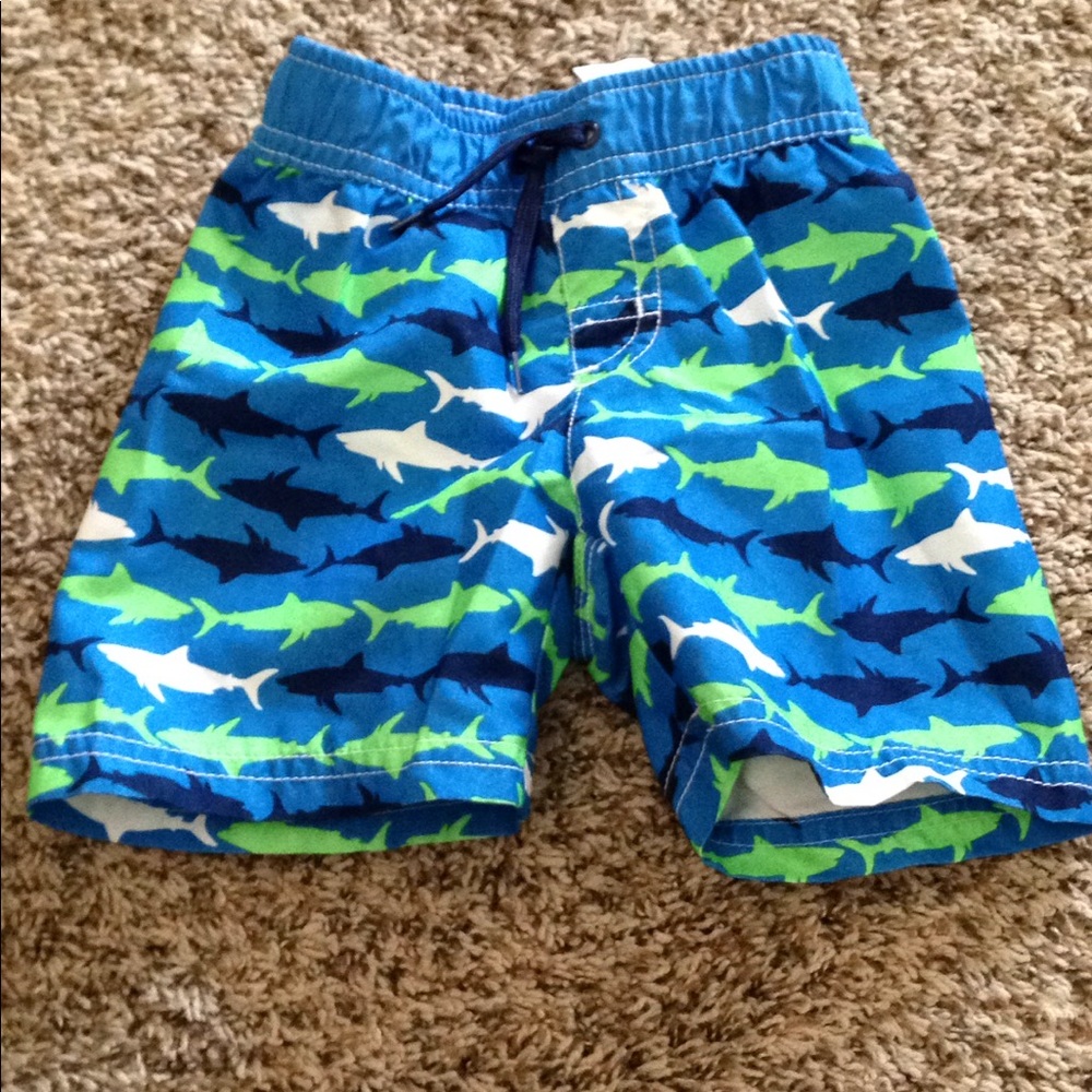 Shark swim trunks